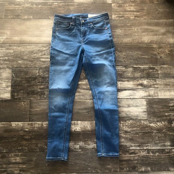 rag & bone Denim - Rag & Bone Cate Mid Rise Skinny Jeans Size 25 Light Wash Sand Canyon